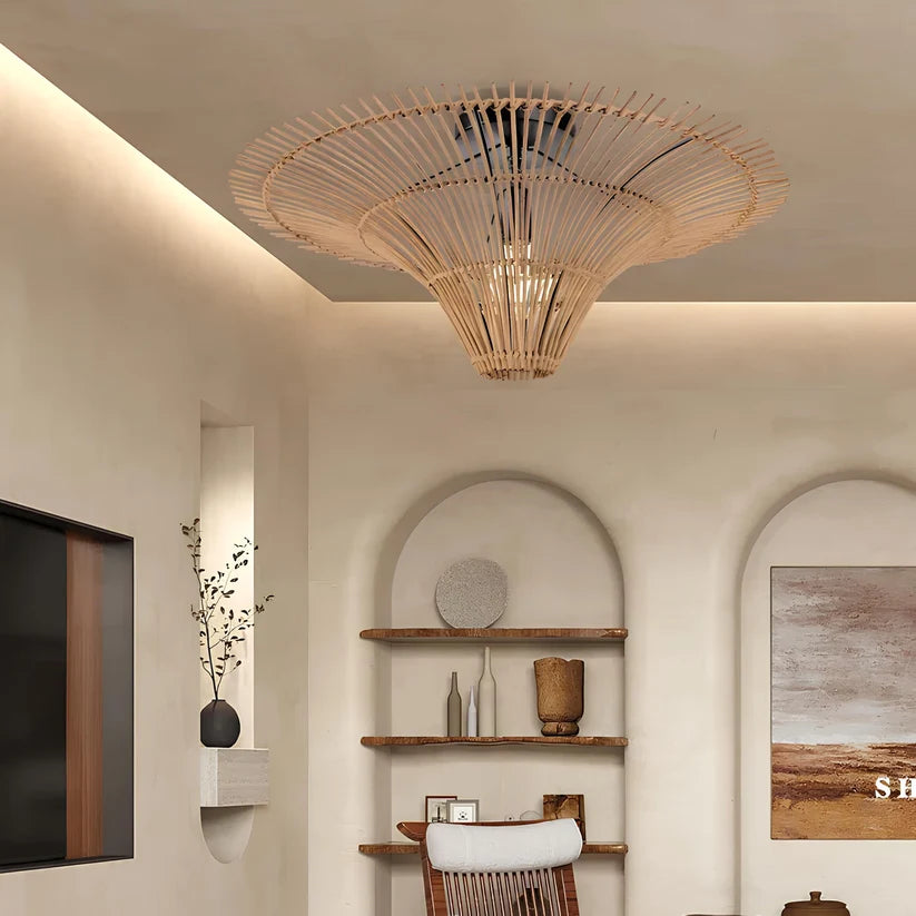 Jute Pendant Light for Living Room - Veronica