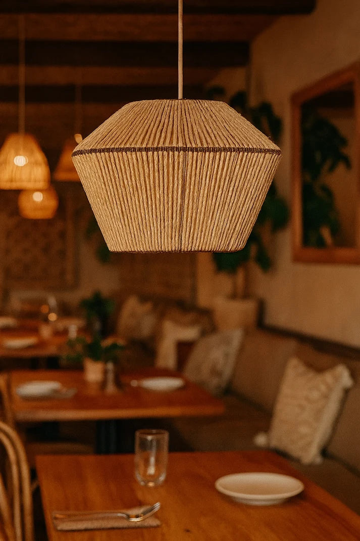 Seagrass Hanging Light for Bedroom | Wicker Pendant Lamp - Annora
