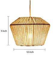 Seagrass Hanging Light for Bedroom | Wicker Pendant Lamp - Annora