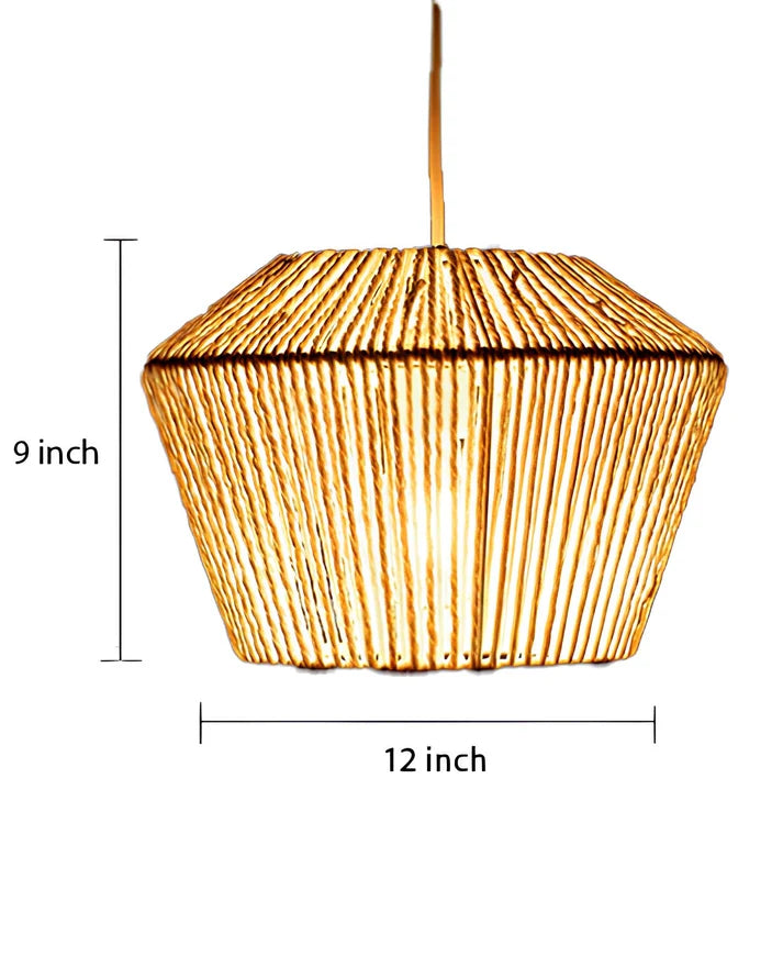 Seagrass Hanging Light for Bedroom | Wicker Pendant Lamp - Annora