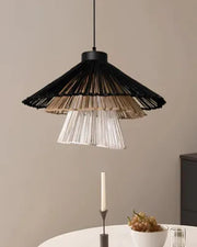 Bamboo Hanging Light for Living Room | Cane Pendant Lamp - Nash
