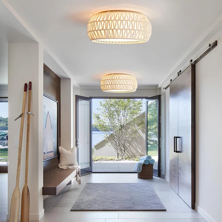Jute Pendant Light for Living Room - Verona