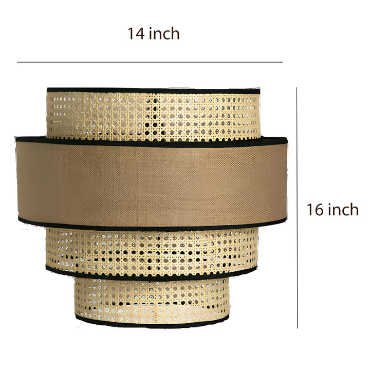 Bamboo Hanging Light for Living Room | Cane Pendant Lamp - Otto