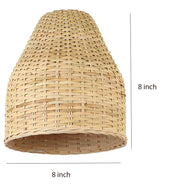 Bamboo Hanging Light for Hallway | Rattan Pendant Lamp - Asher