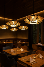 Rattan Hanging Lamp | Bamboo Hanging Lamp | Cane Hanging Lamp - NELSON - Image 5