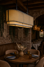 Bamboo Pendant Light for Living Room | Handmade Pendant Light - JEMMA by Luxury Rattan Handicrafts 