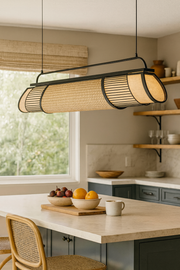 Rattan Hanging Lamp | Bamboo Hanging Lamp | Cane Hanging Lamp - LIZBETH - Image 2