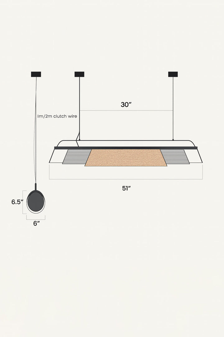 Rattan Hanging Lamp | Bamboo Hanging Lamp | Cane Hanging Lamp - LIZBETH - Image 4