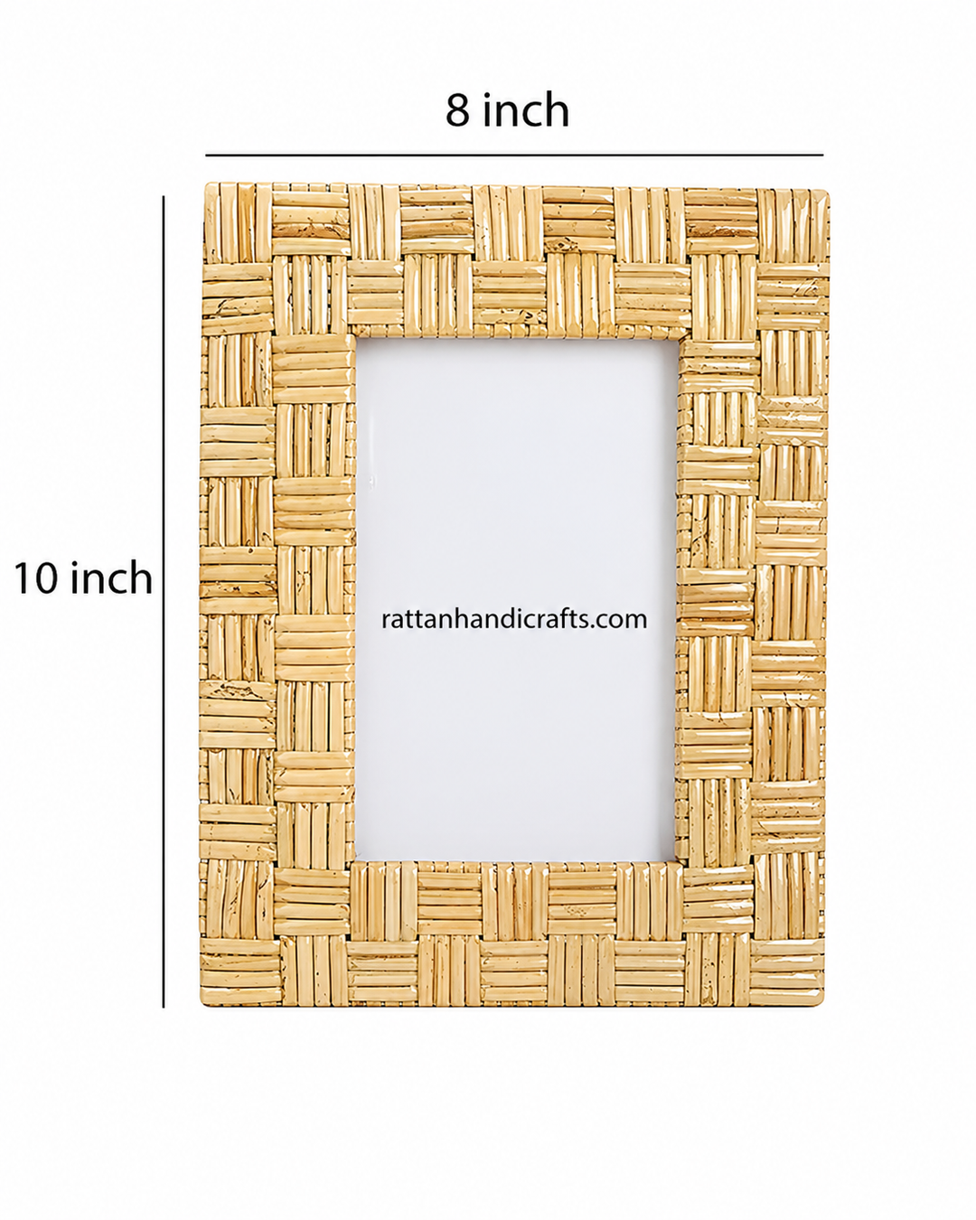 Rattan Photo Frame 4x6 Inch for Home - Ulric