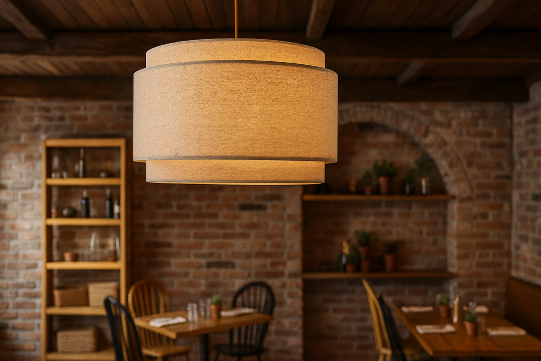 Japandi Hanging Light for Living Room | Modern Pendant Lamp - Wesley