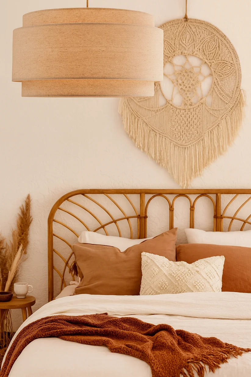 Japandi Hanging Light for Living Room | Modern Pendant Lamp - Wesley