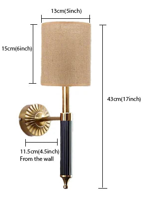 Jute Wall Lamp for Living Room - Eamon