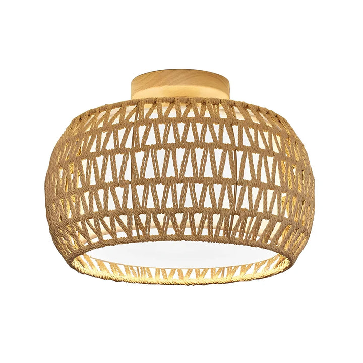 Jute Pendant Light for Living Room - Terado