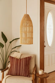 Bamboo Hanging Light for Hallway | Rattan Pendant Lamp - Brice