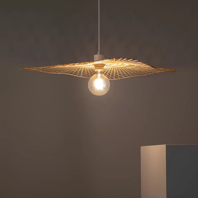 Wicker Hanging Light for Living Room - Cetabel