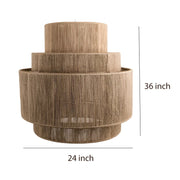 Jute Chandelier for Dining Room - Keegan