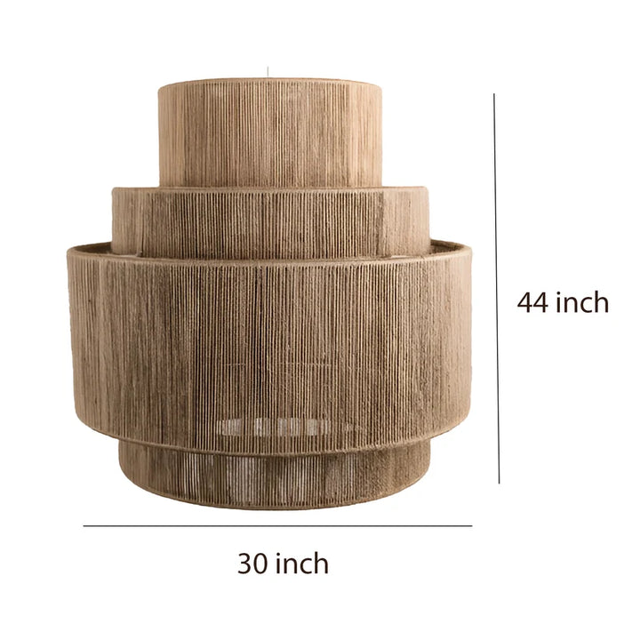 Jute Chandelier for Dining Room - Keegan