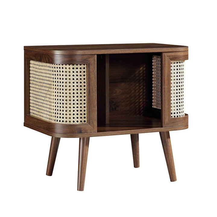 Mango Wood Bedside Table for Bedroom | Handcrafted Bedside Table - Firella
