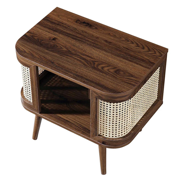 Mango Wood Bedside Table for Bedroom | Handcrafted Bedside Table - Firella