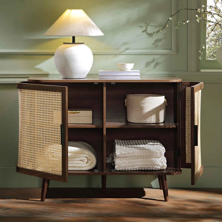 Mango Wood Sideboard for Dining Room | Handcrafted Sideboard - Sawyer