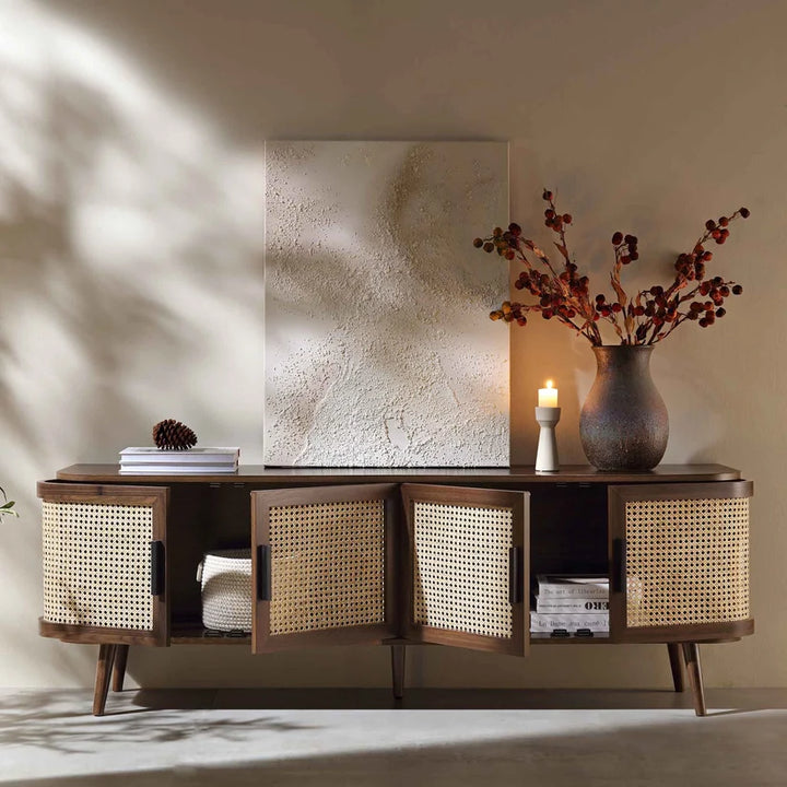 Mango Wood TV Unit for Living Room - Elayaa