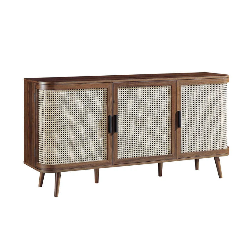 Mango Wood Sideboard for Dining Room | Handcrafted Sideboard - Pioraa
