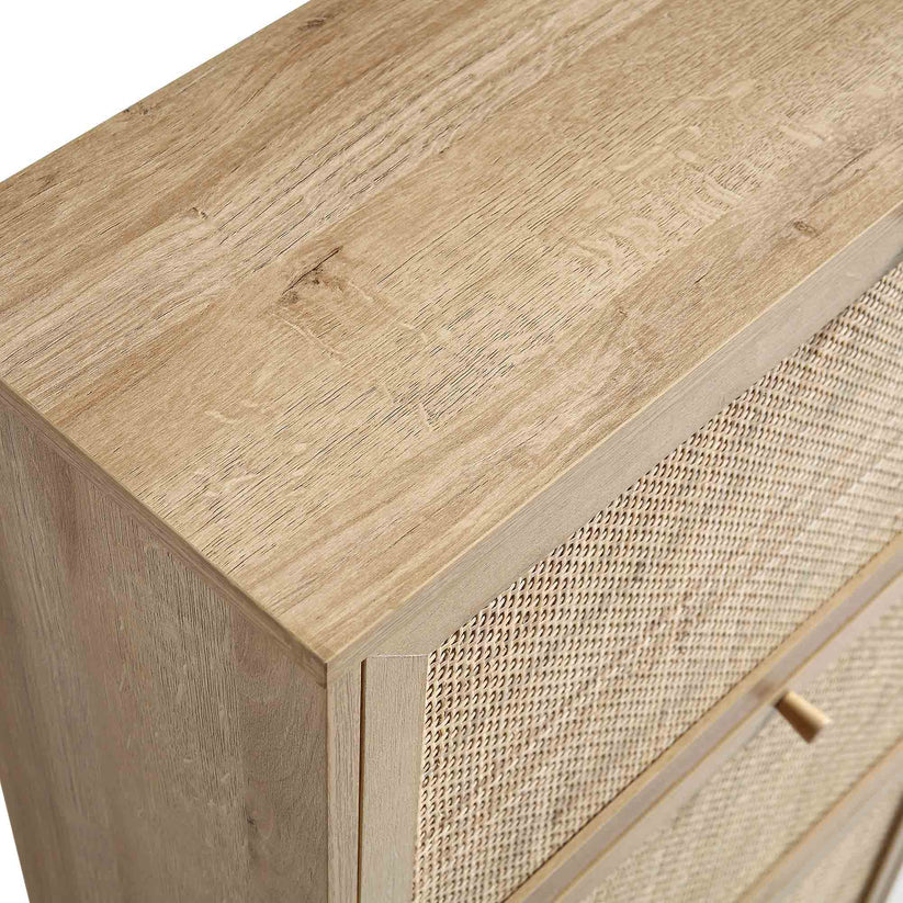 Mango Wood Shoe Cabinet for Entryway | Handcrafted Shoe Cabinet - Feroza