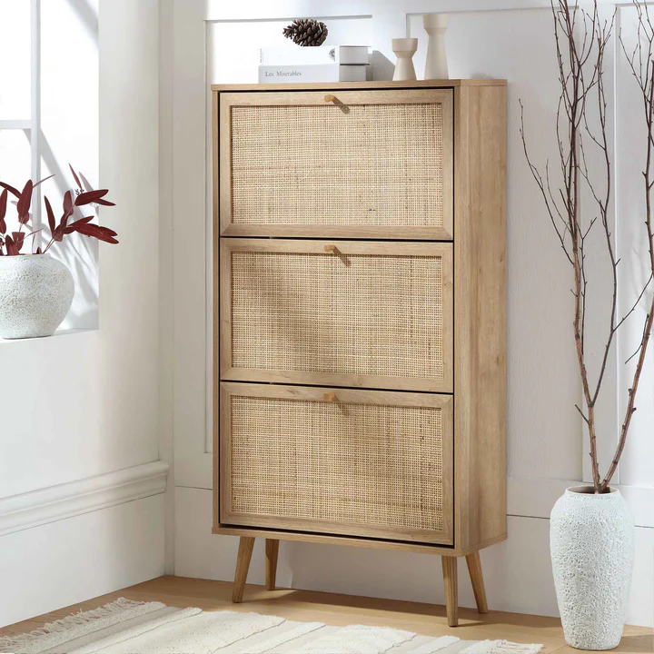Mango Wooden Shoe Cabinet - Feroza