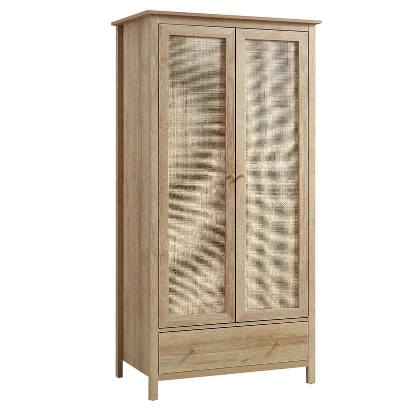 Mango Wood Wardrobe for Bedroom | Handcrafted Wardrobe - Elisa
