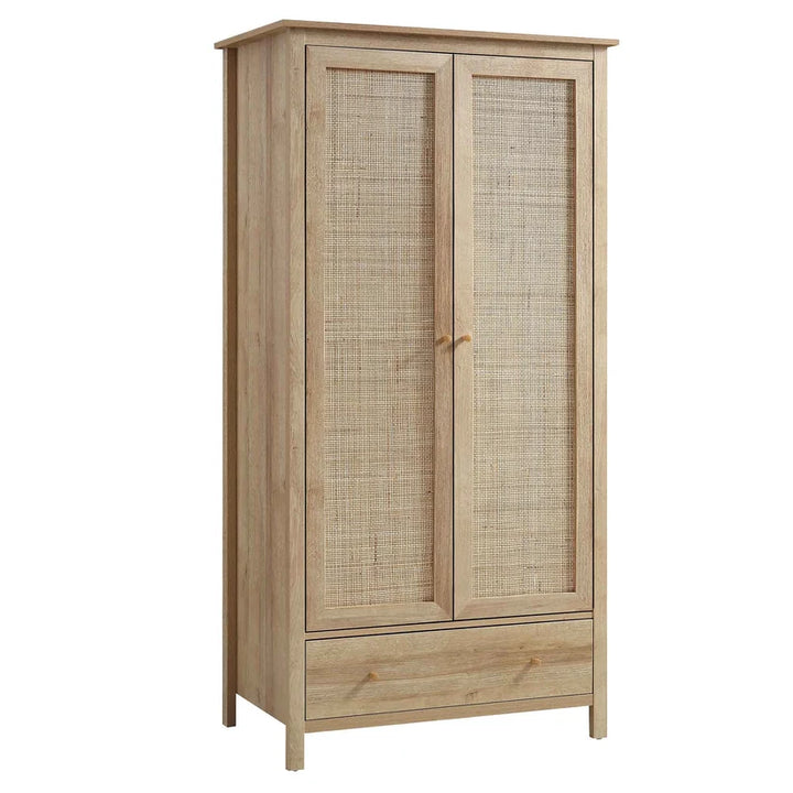 Mango Wood Wardrobe for Bedroom | Handcrafted Wardrobe - Elisa
