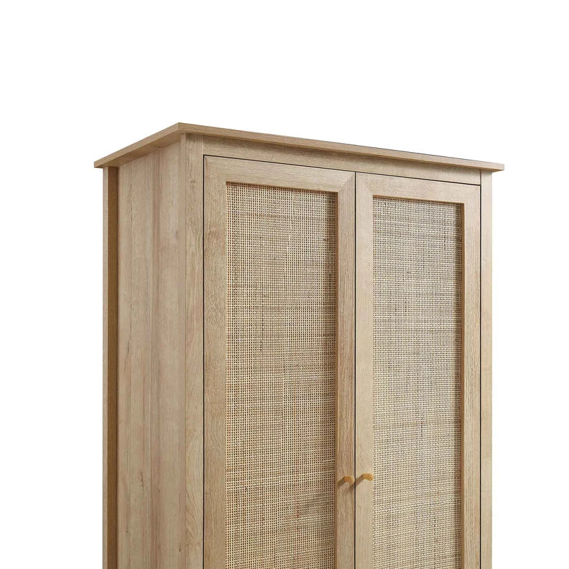 Mango Wood Wardrobe for Bedroom | Handcrafted Wardrobe - Elisa