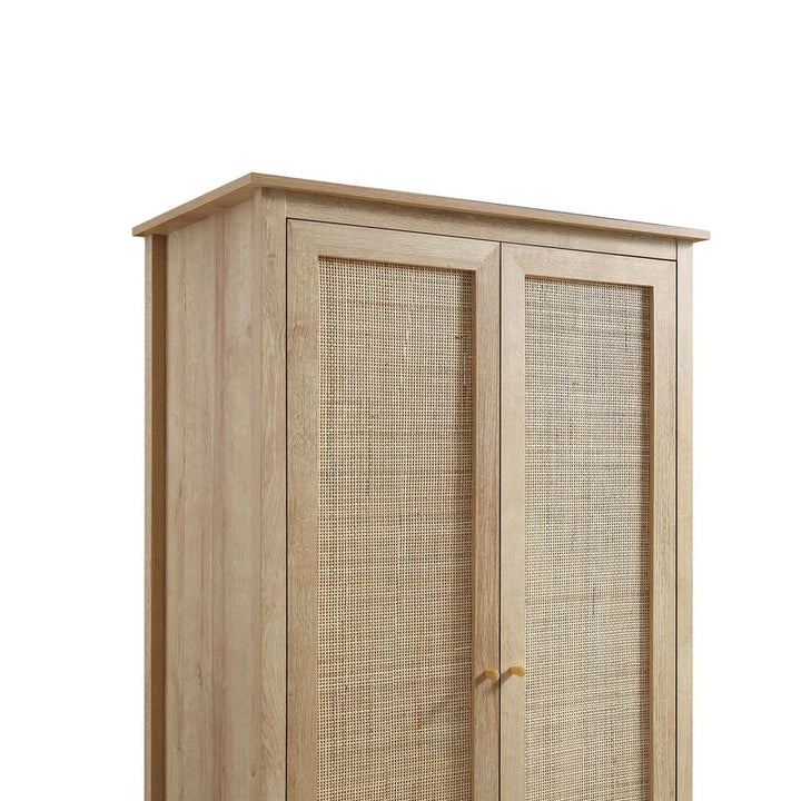 Mango Wood Wardrobe for Bedroom | Handcrafted Wardrobe - Elisa