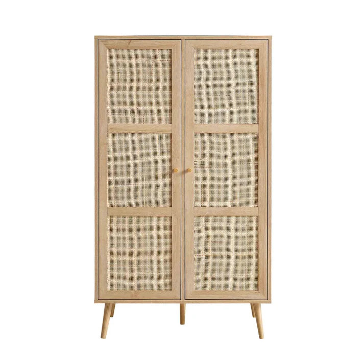Rattan Wardrobe for Bedroom | Handcrafted Wardrobe - Saving Wardrobe
