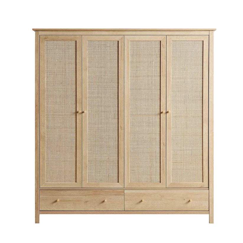 Mango Wood Wardrobe for Bedroom | Handcrafted Wardrobe - Ansel