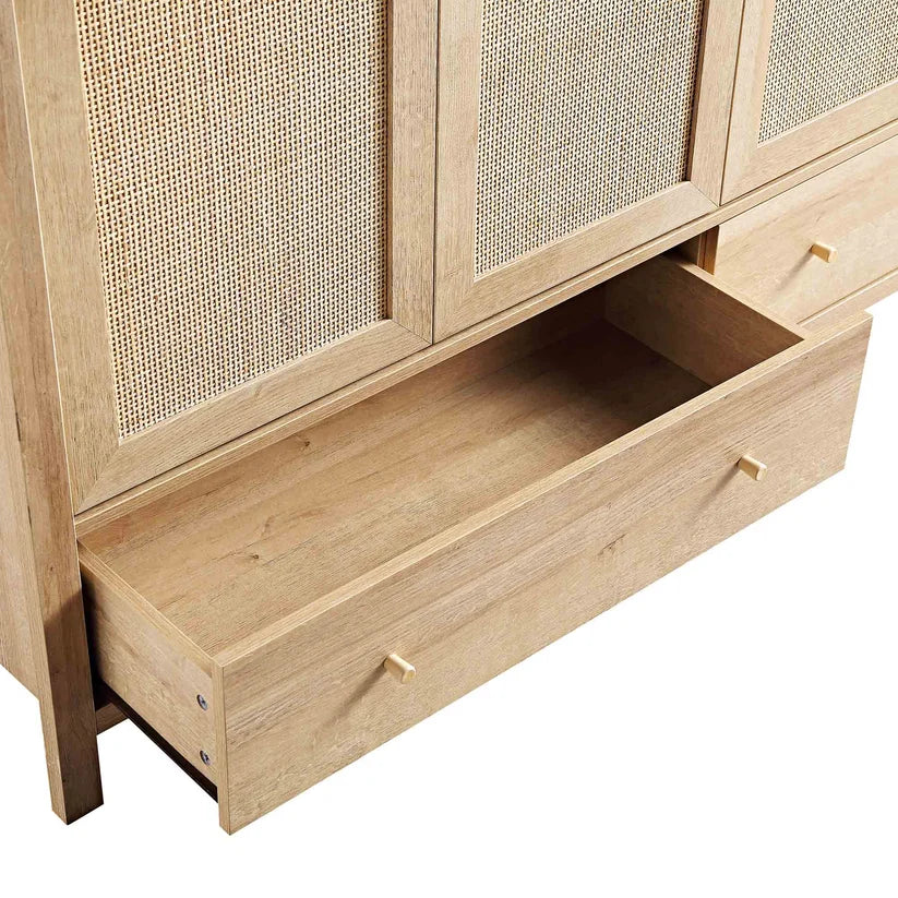 Mango Wood Wardrobe for Bedroom | Handcrafted Wardrobe - Ansel