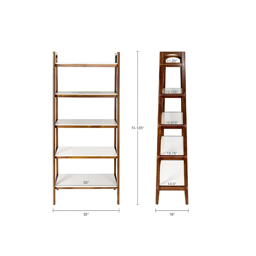Mango Wood Wall Shelf for Living Room - Yale