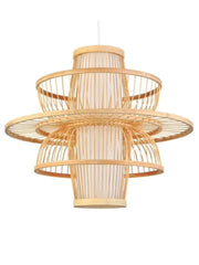 Bamboo Hanging Light for Entryway | Rattan Ceiling Lamp - Ashby
