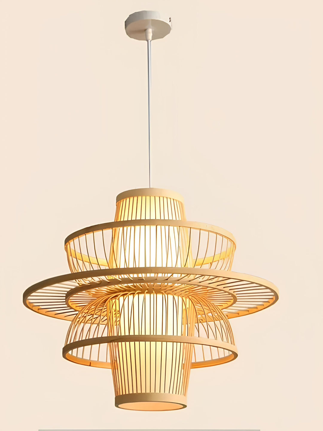 Wicker Pendant Light for Living Room - Sey