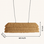 Rattan Chandelier for Dining Room - Whitley by Luxury Rattan Handicrafts 