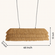 Rattan Chandelier for Dining Room - Whitley by Luxury Rattan Handicrafts 