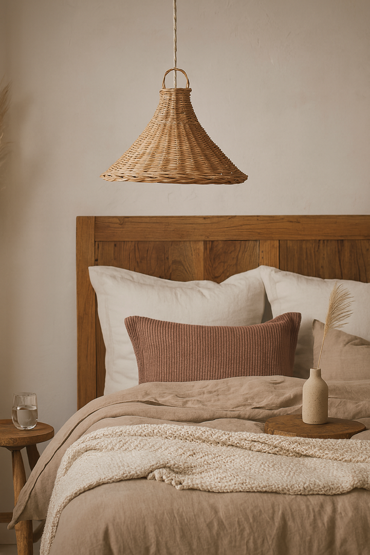 Bamboo Pendant Light for Living Room - Hanita by Luxury Rattan Handicrafts 