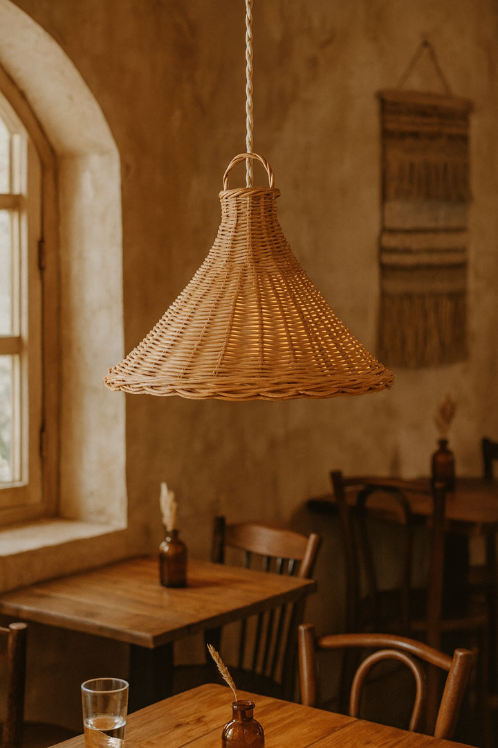 Bamboo Pendant Light for Living Room - Hanita by Luxury Rattan Handicrafts 