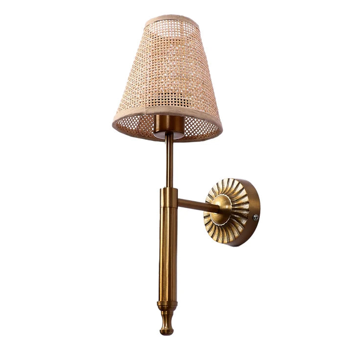 Rattan Wall Lamp for Living Room | Handmade Wall Lamp - Sylvanhall