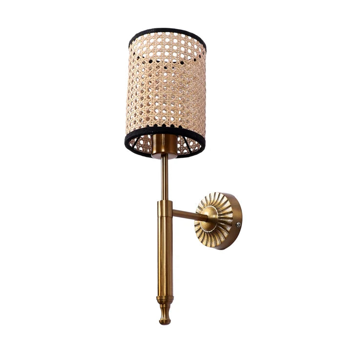 Rattan Wall Lamp for Living Room | Handmade Wall Lamp - Rein