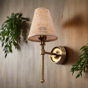 Bamboo Wall Lamp for Hallway | Cane Wall Sconce - Tiana