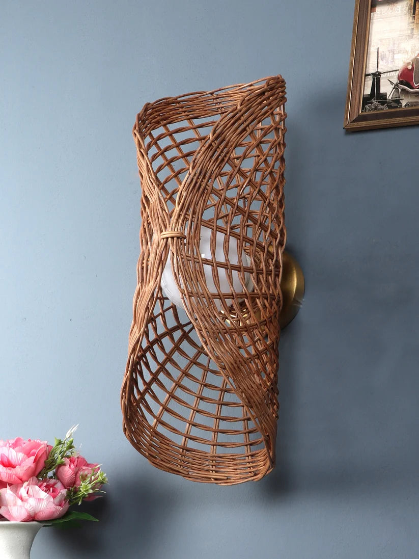 Wicker Wall Light for Living Room - Lilley
