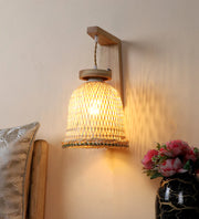 Cane Wall Lamp for Dining Room | Rattan Wall Light - Silley