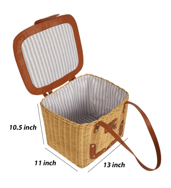 Mango Wood Storage Basket for Home - Perfect