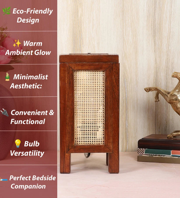 Bamboo Table Lamp for Living Room | Handmade Table Lamp - Merrick