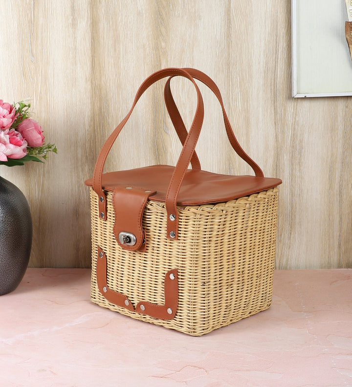 Mango Wood Storage Basket - Perfect